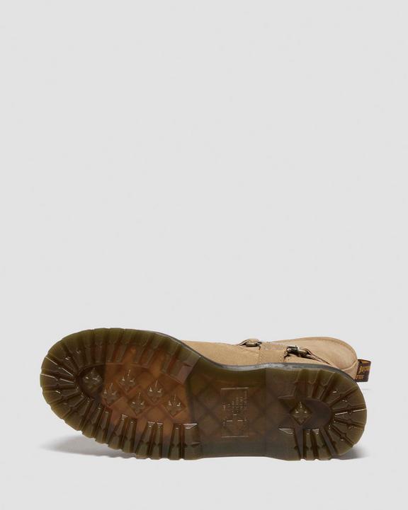 Dr Martens Anistone Hi Suede Biker Boots - Savannah Tan