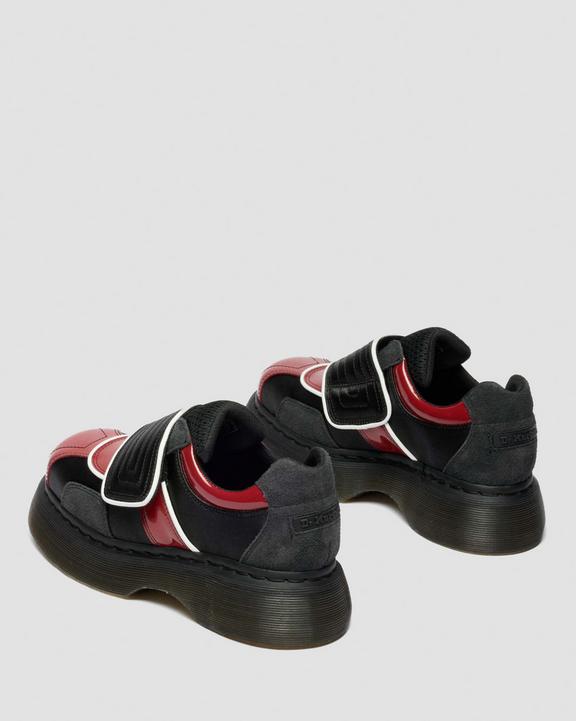 Dr Martens Buzz Strap - Black+Scarlet Red