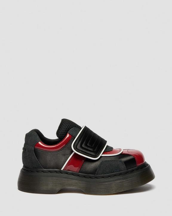 Dr Martens Buzz Strap - Black+Scarlet Red