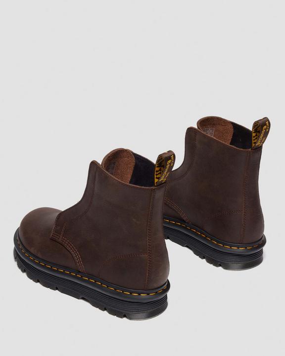 Dr Martens Zebzag Laceless - Dark Brown