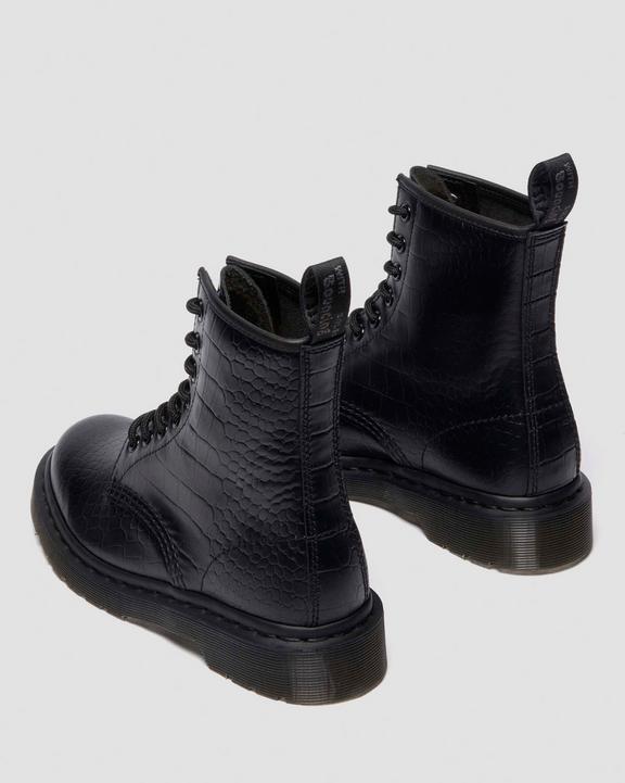 1460 Croco - Black - Womens