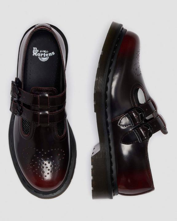 Dr Martens Arcadia Rub Off Leather Mary Jane Shoes - Arcadia