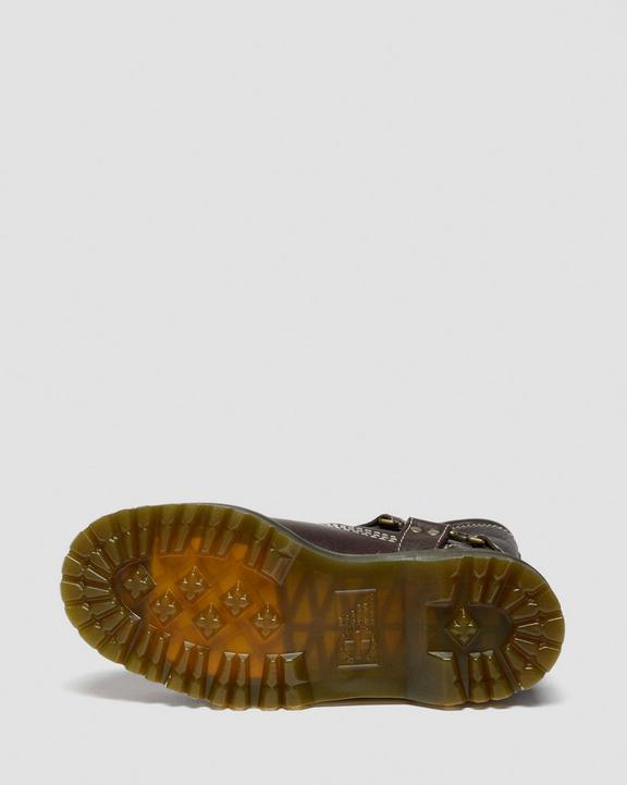 Dr Martens Anistone Hi Flower - Dark Brown