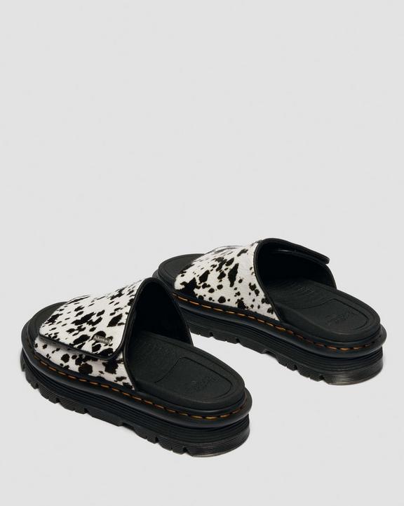 Dr Martens Zebzag Slides - Cream & Black