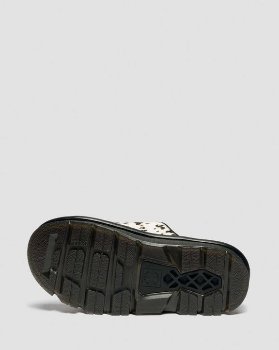 Dr Martens Zebzag Slides - Cream & Black