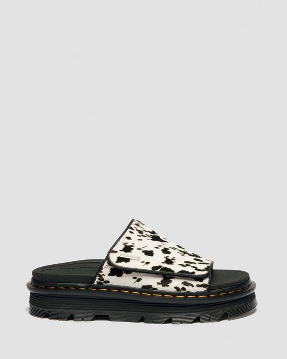 Dr Martens Zebzag Slides - Cream & Black