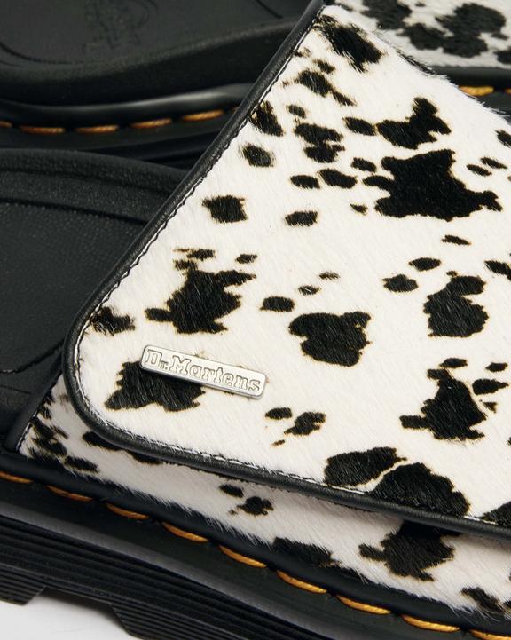 Dr Martens Zebzag Slides - Cream & Black