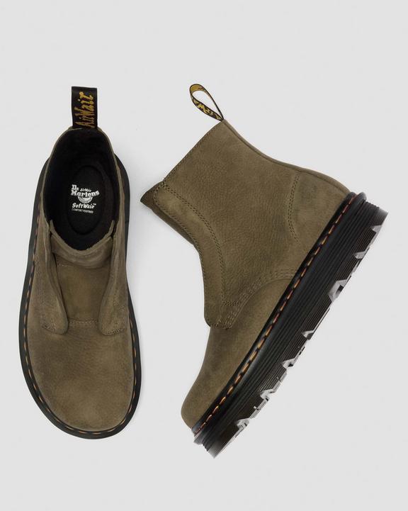 Dr Martens Zebzag Laceless - Dms Olive