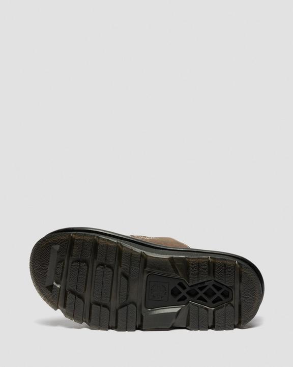 Dr Martens Zebzag Flower Slides - Dark Brown