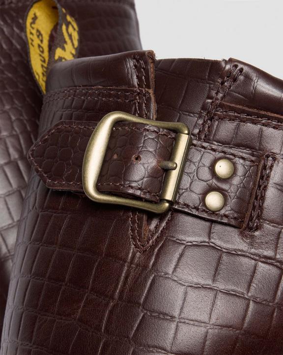 Dr Martens Anistone Hi - Classic Pull Up Reptile Emboss