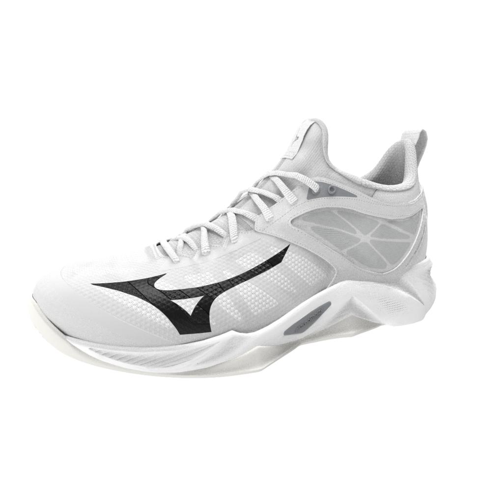 Mizuno Women's Wave Dimension Volleyball Shoe White Black