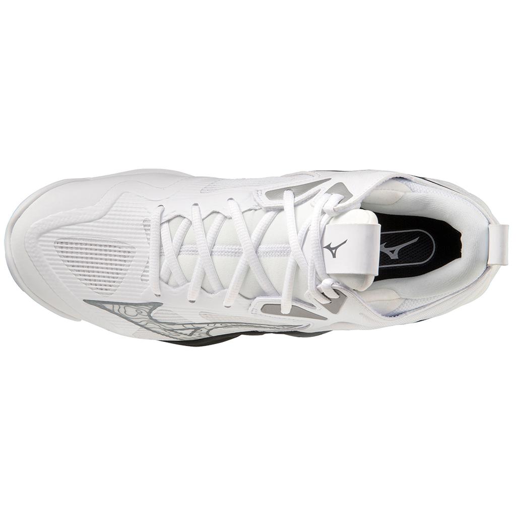 Mizuno Wave Momentum 3 Mid Unisex Volleyball Shoe White Black