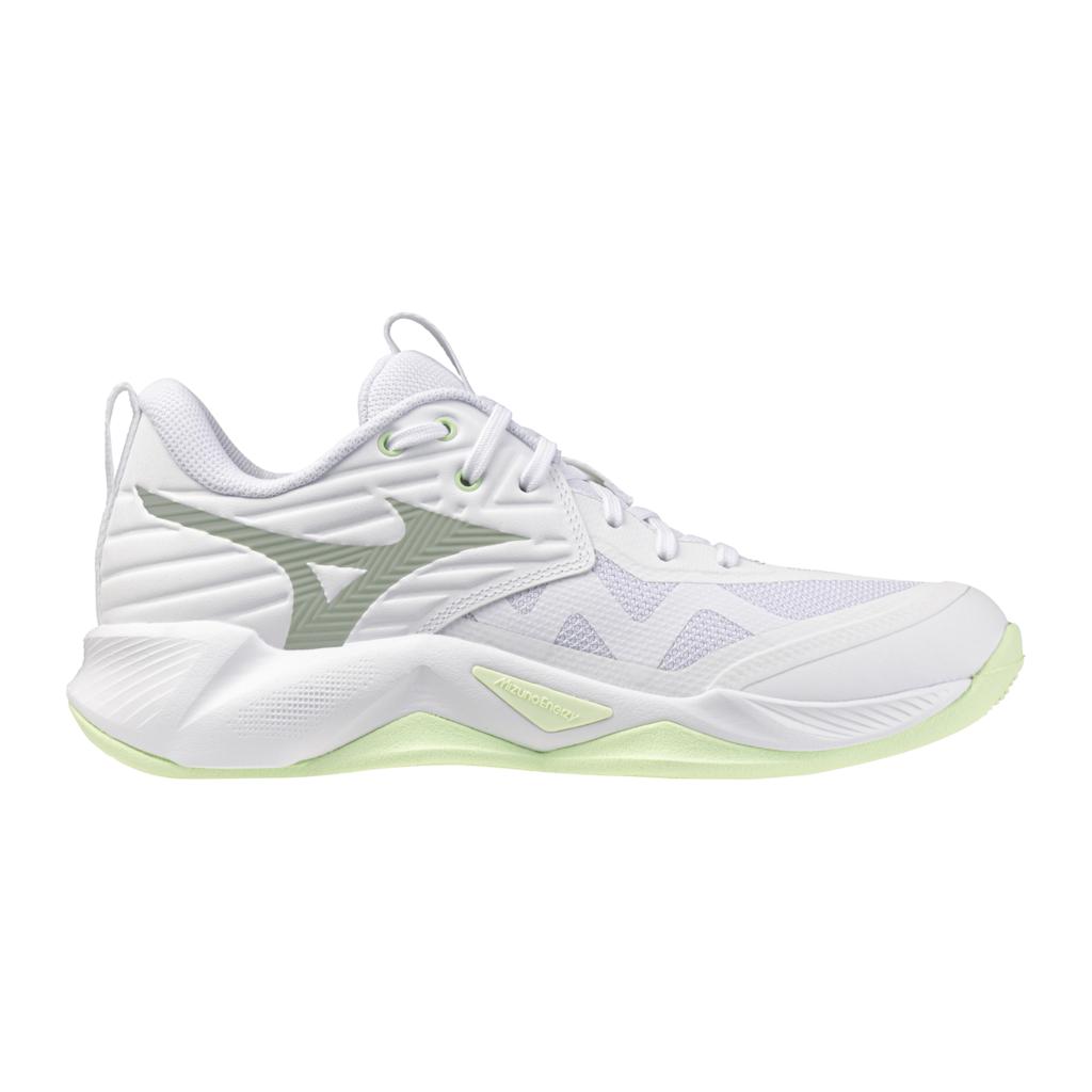 Mizuno Women's Wave Momentum Pro Volleyball Shoe White Ambrosia