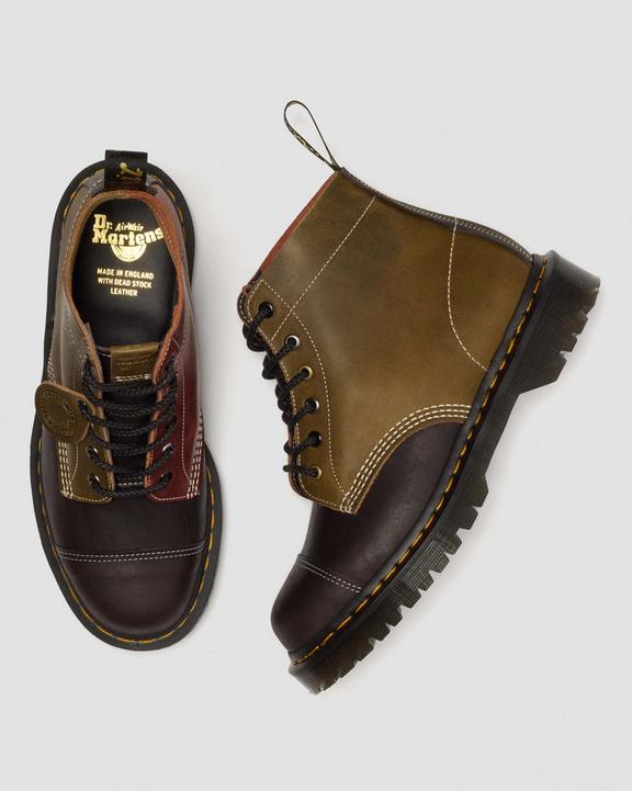 Dr Martens 101 Dead Stock Made In England - Brown+Green