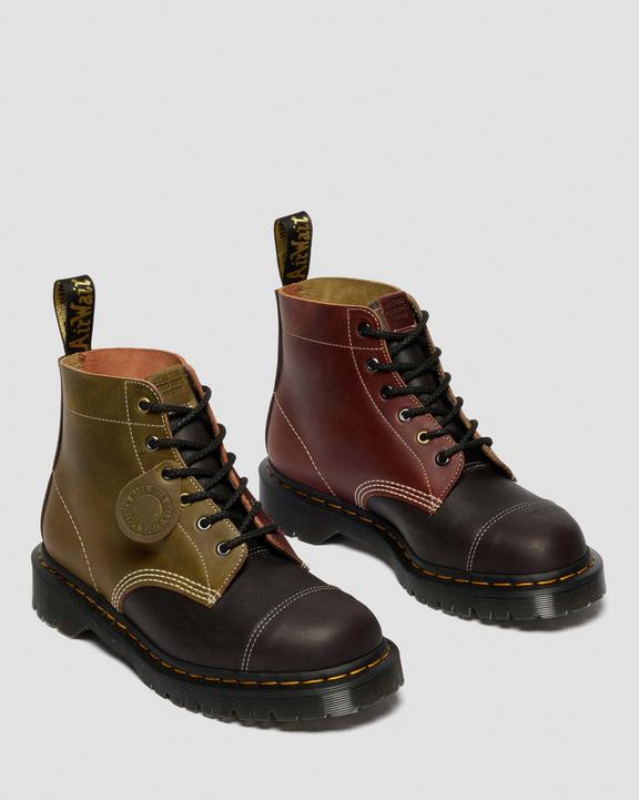 Dr Martens 101 Dead Stock Made In England - Brown+Green