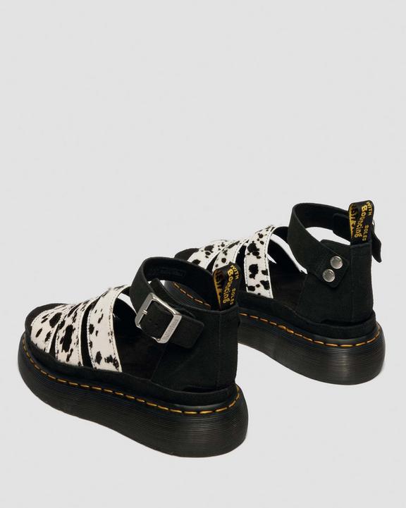 Dr Martens Clarissa Quad - Cream+Black