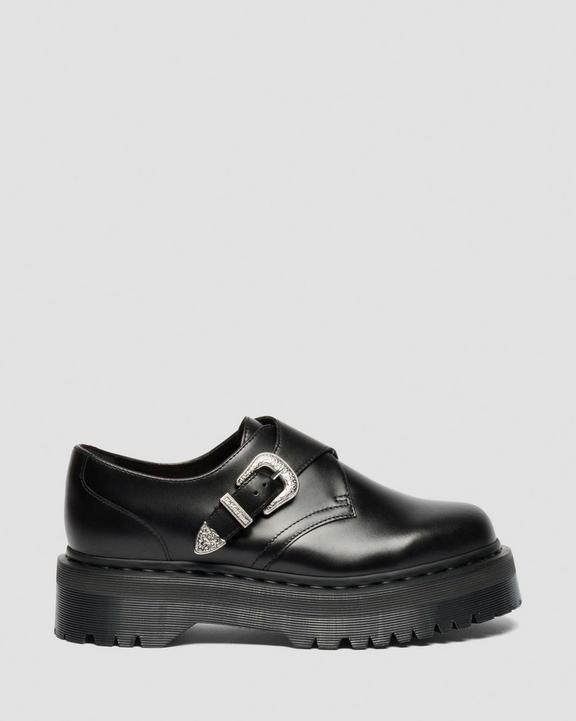 Dr Martens Retro Monk Quad - Mid Grey+Dusty Rose