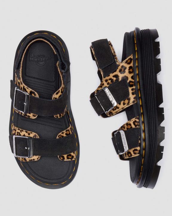 Dr Martens Zebzag Sandals - Light Tan+Black