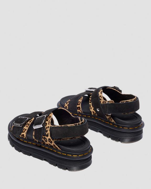 Dr Martens Zebzag Sandals - Light Tan+Black