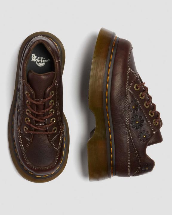 Dr Martens Buzz 5-Eye Flower - Dark Brown