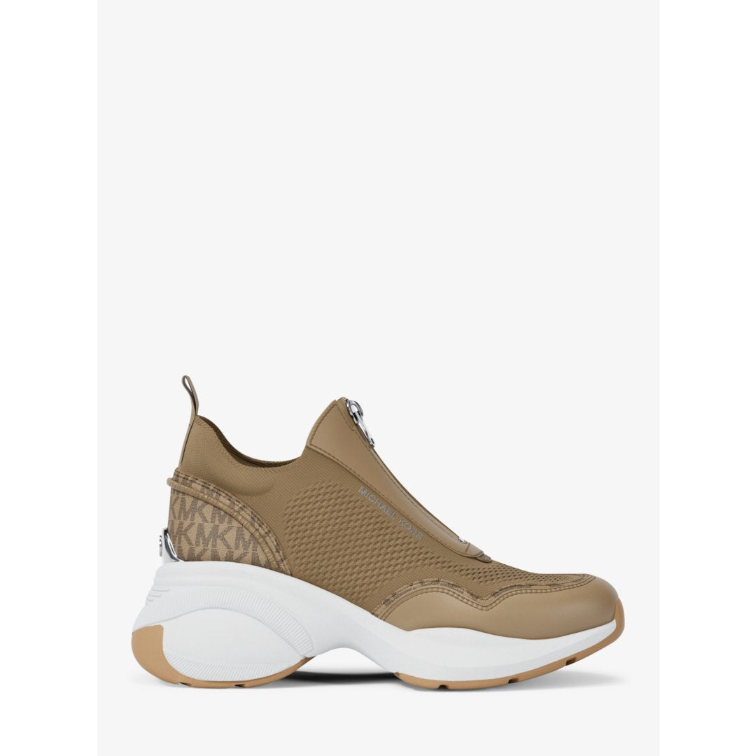 Michael Kors Zuma Mixed-Media Trainer