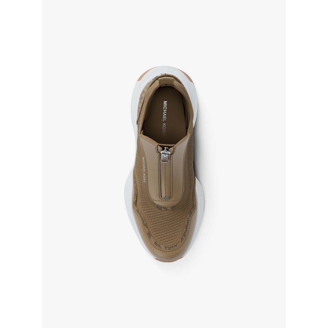Michael Kors Zuma Mixed-Media Trainer
