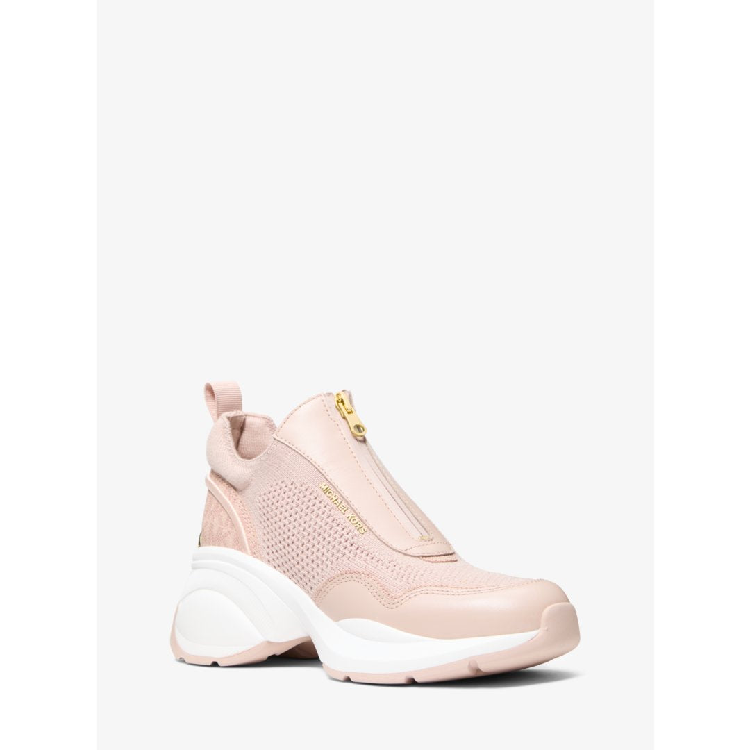 Michael Kors Zuma Mixed-Media Trainer