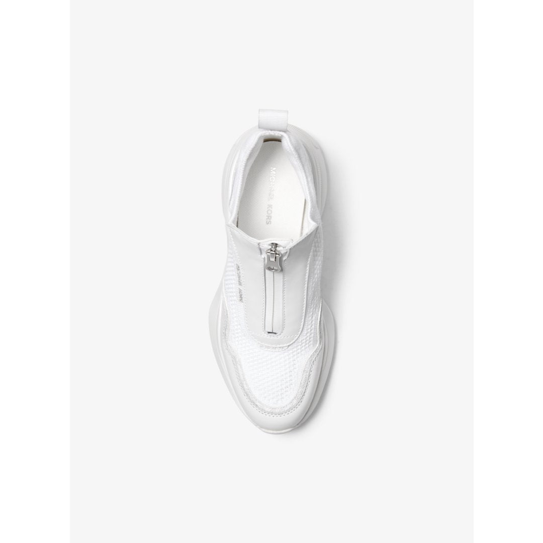 Michael Kors Zuma Mixed-Media Trainer