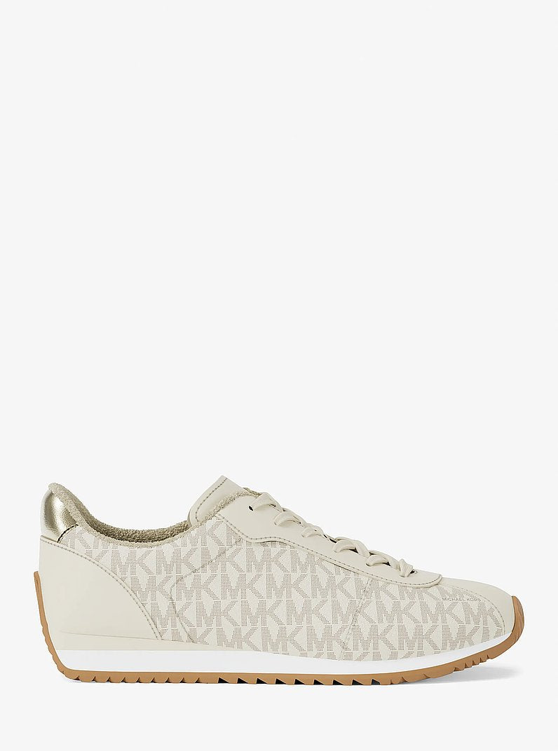 Michael Kors Rhodes Signature Logo Trainer VANILLA
