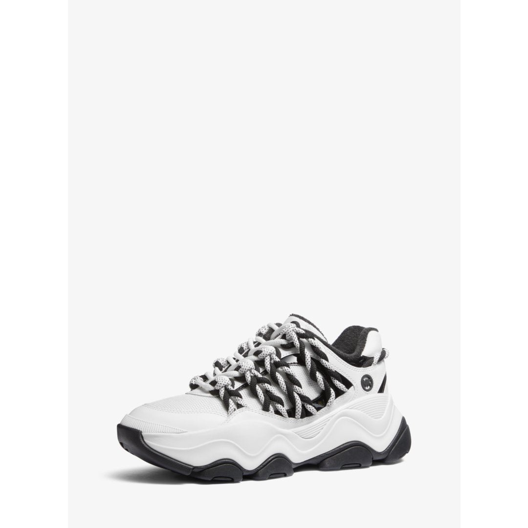 Michael Kors Atlas Cord Mesh and Leather Trainer