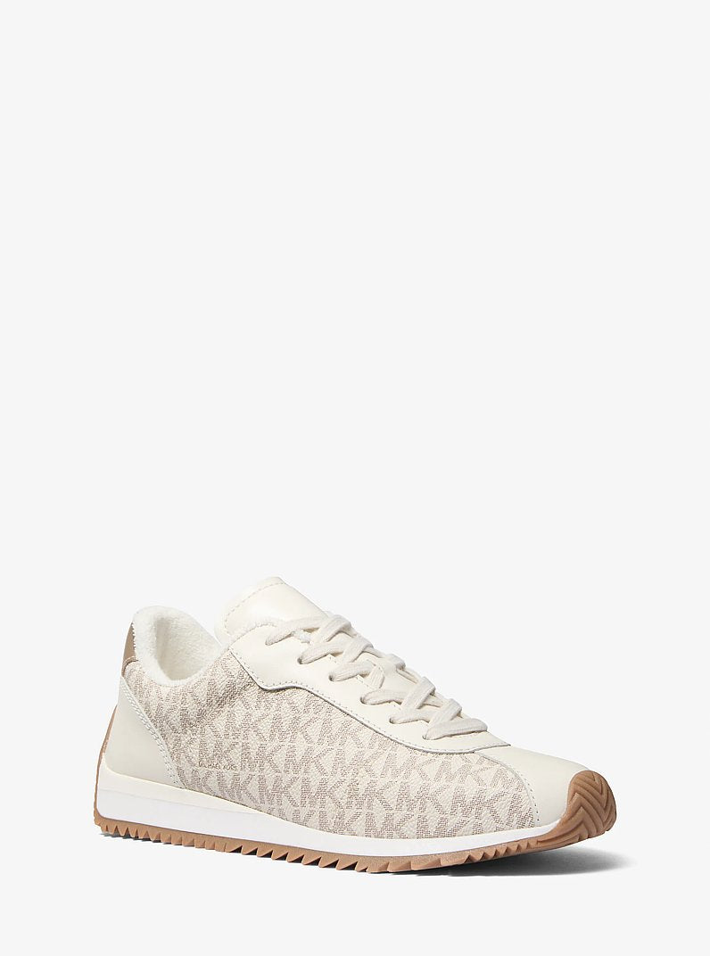 Michael Kors Rhodes Signature Logo Trainer VANILLA