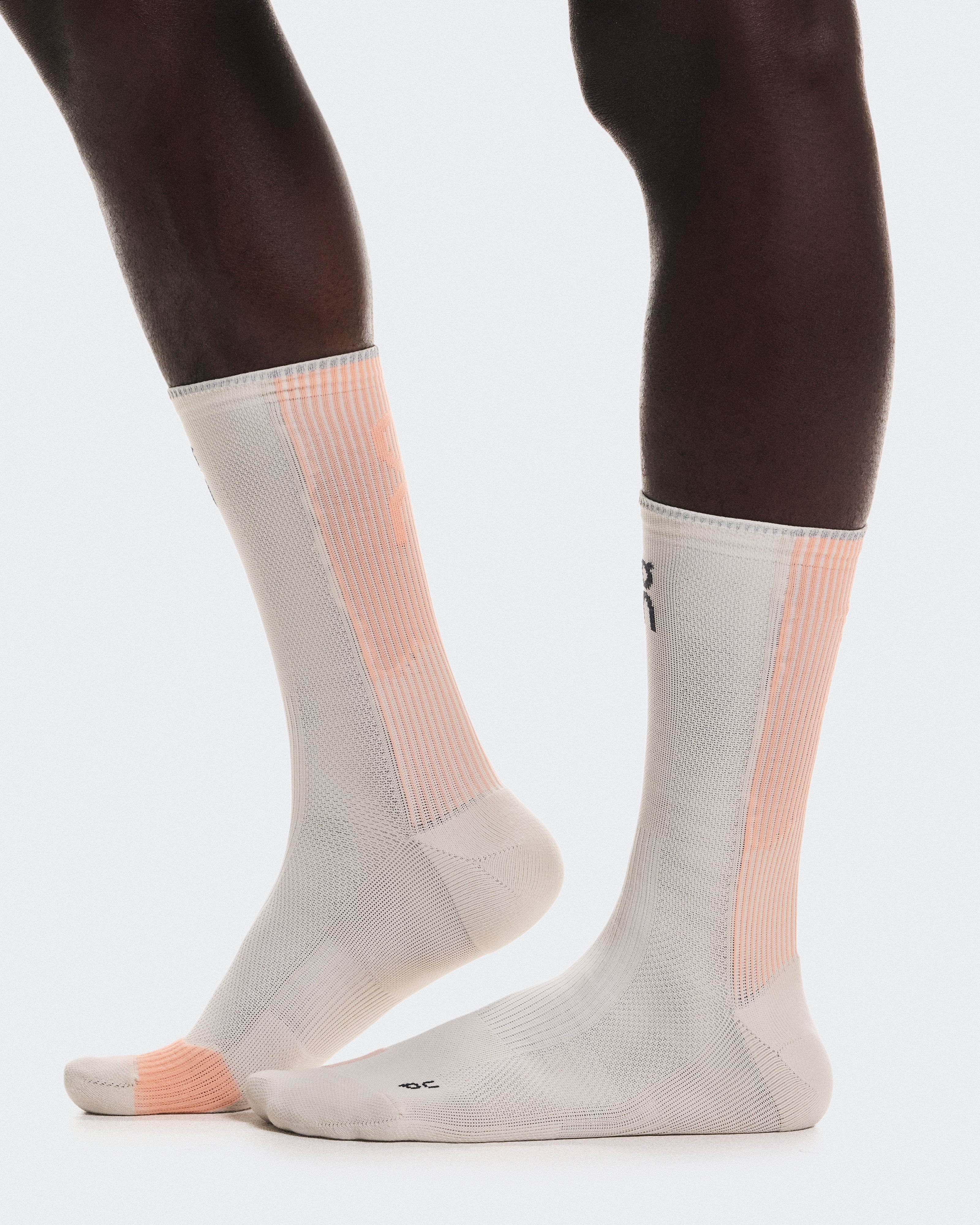 On Performance Run Sock High Pearl | Sunstone