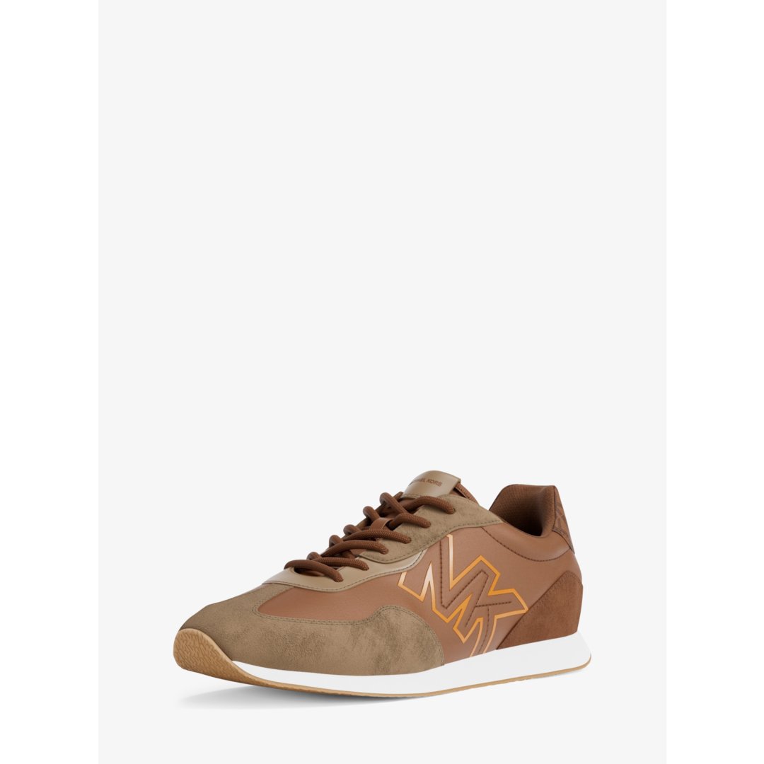 Michael Kors Essex Mixed-Media Trainer