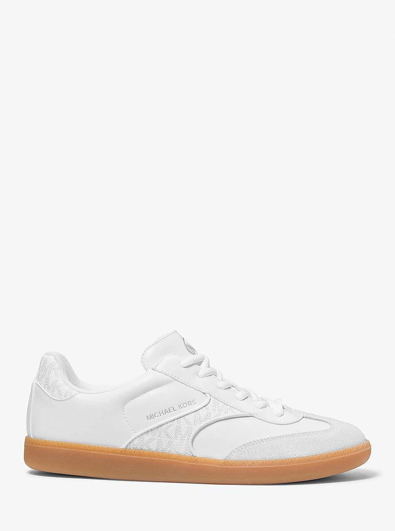 Michael Kors Benny Mixed-Media Sneaker OPTIC WHITE