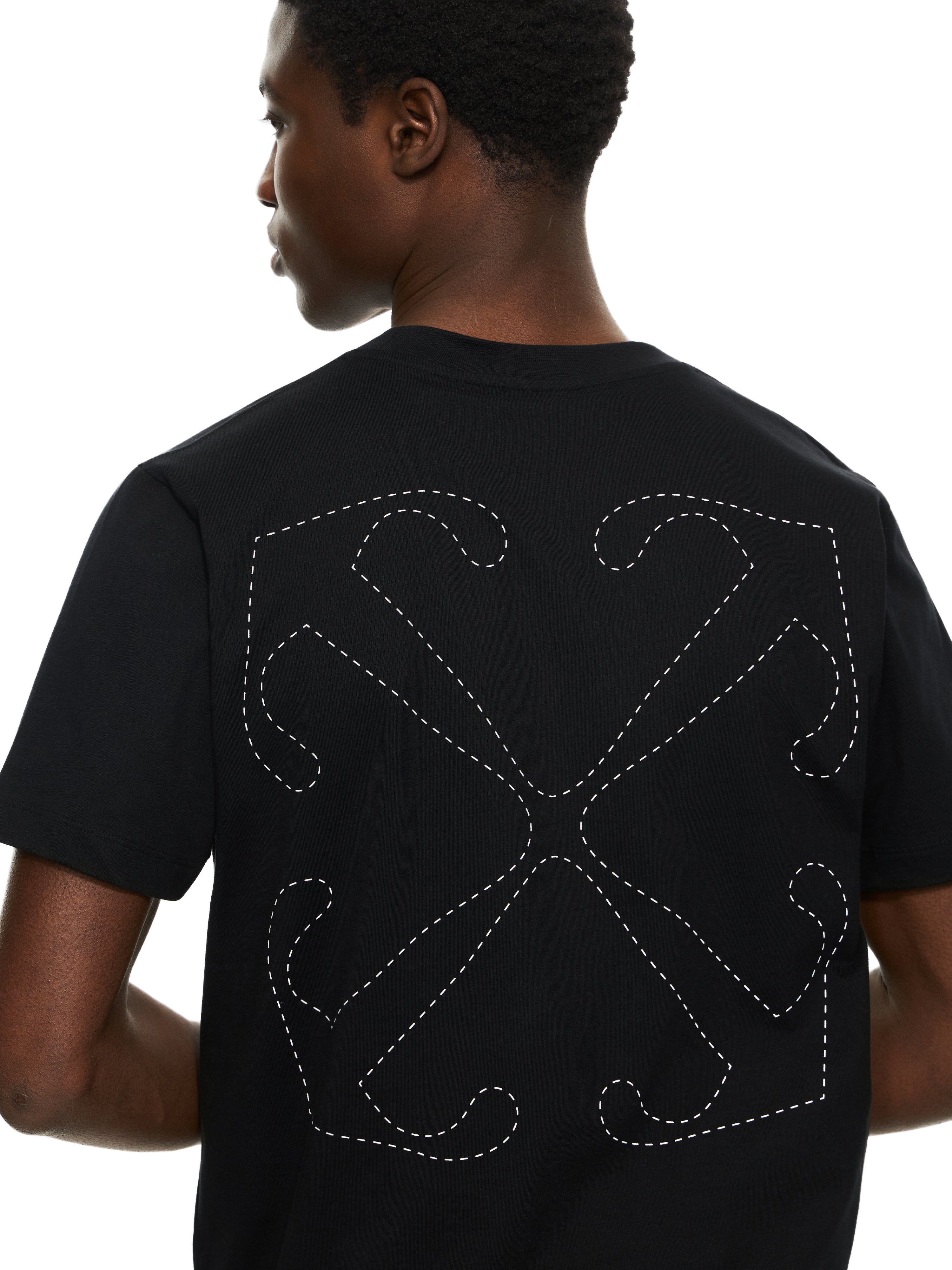 Off-White Stitch Arrangement Slim Tshirt Black