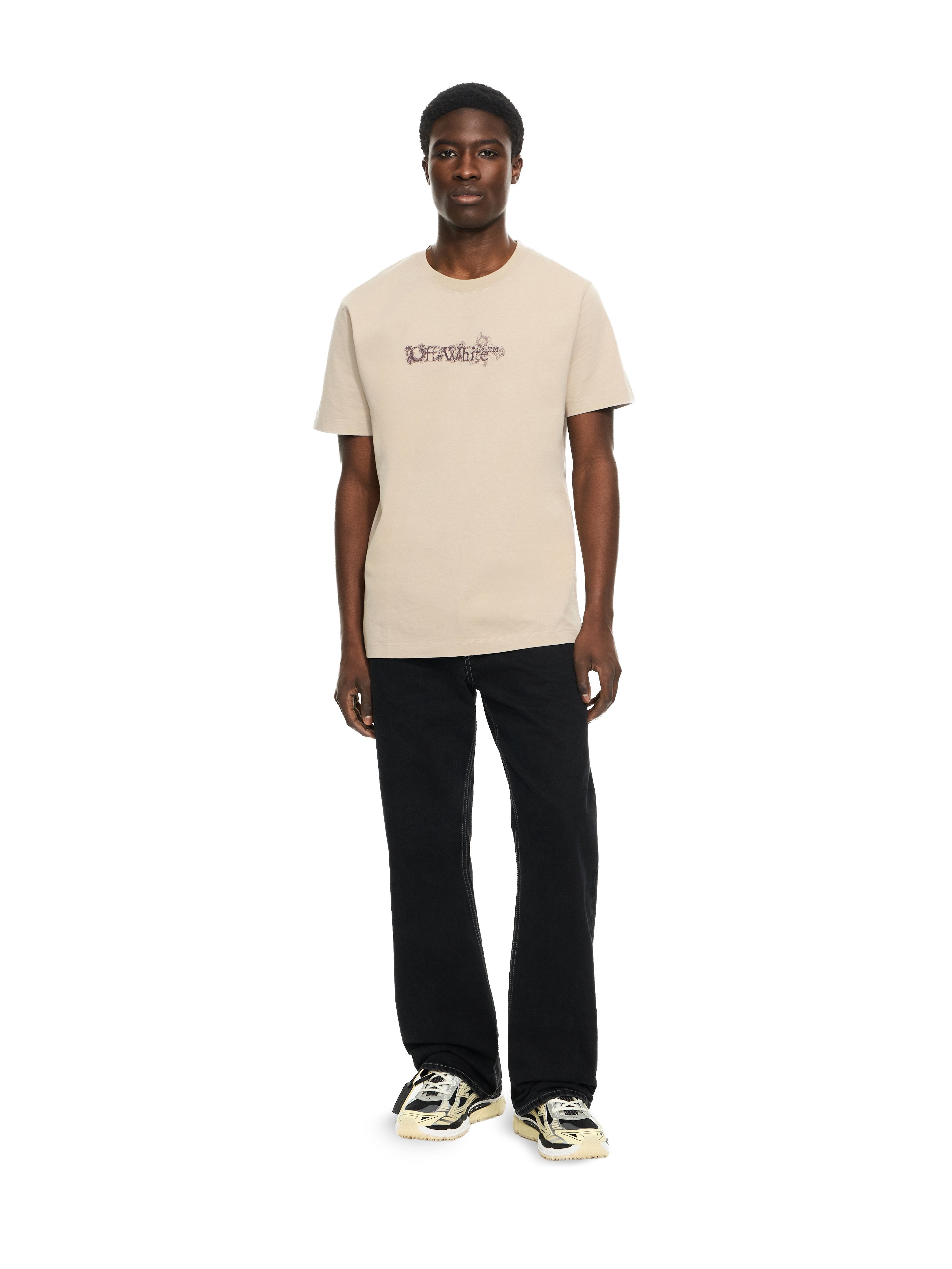 Off-White Heraldic Arrow Slim Tshirt Black Fade