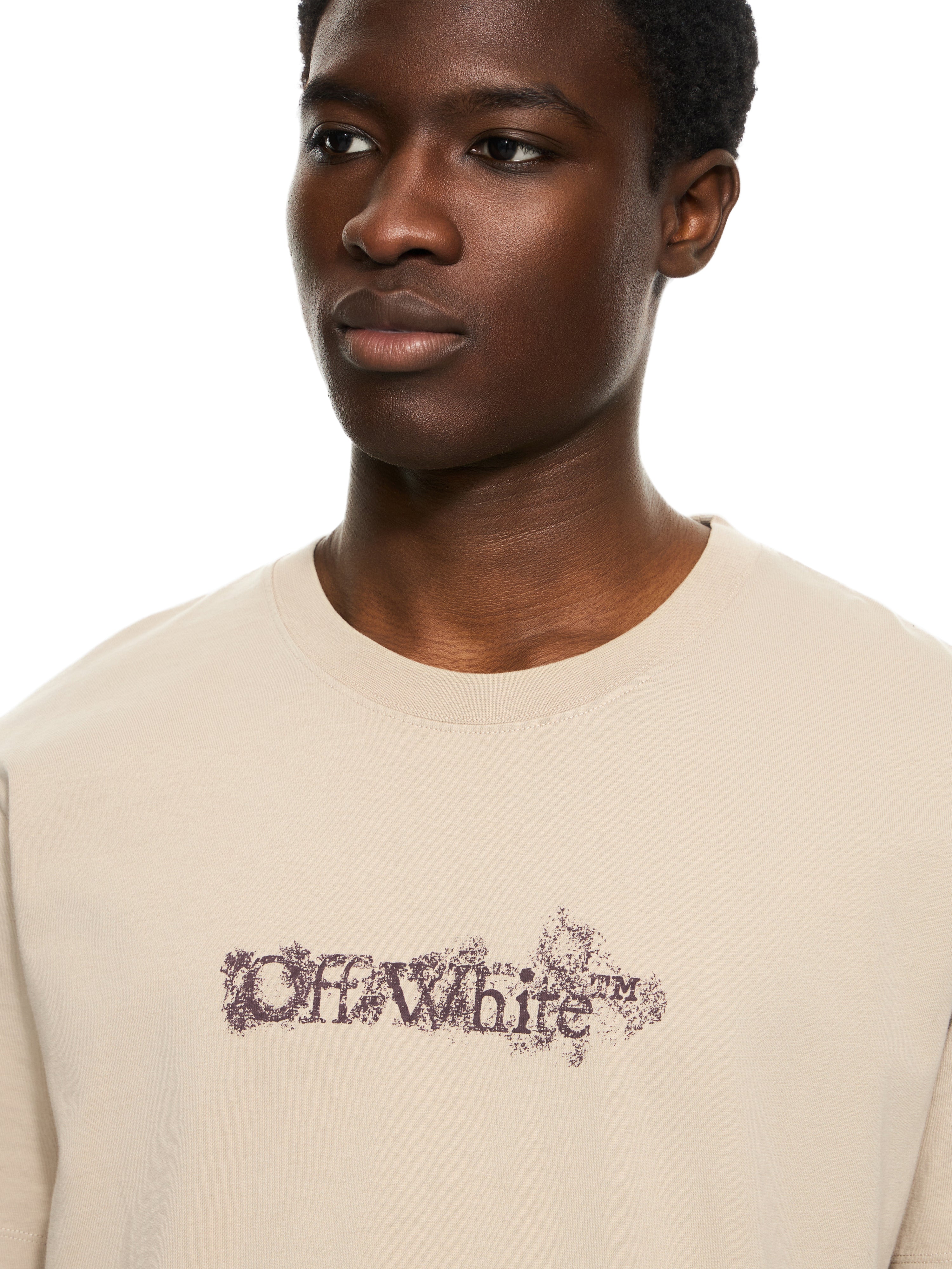 Off-White Heraldic Arrow Slim Tshirt Black Fade