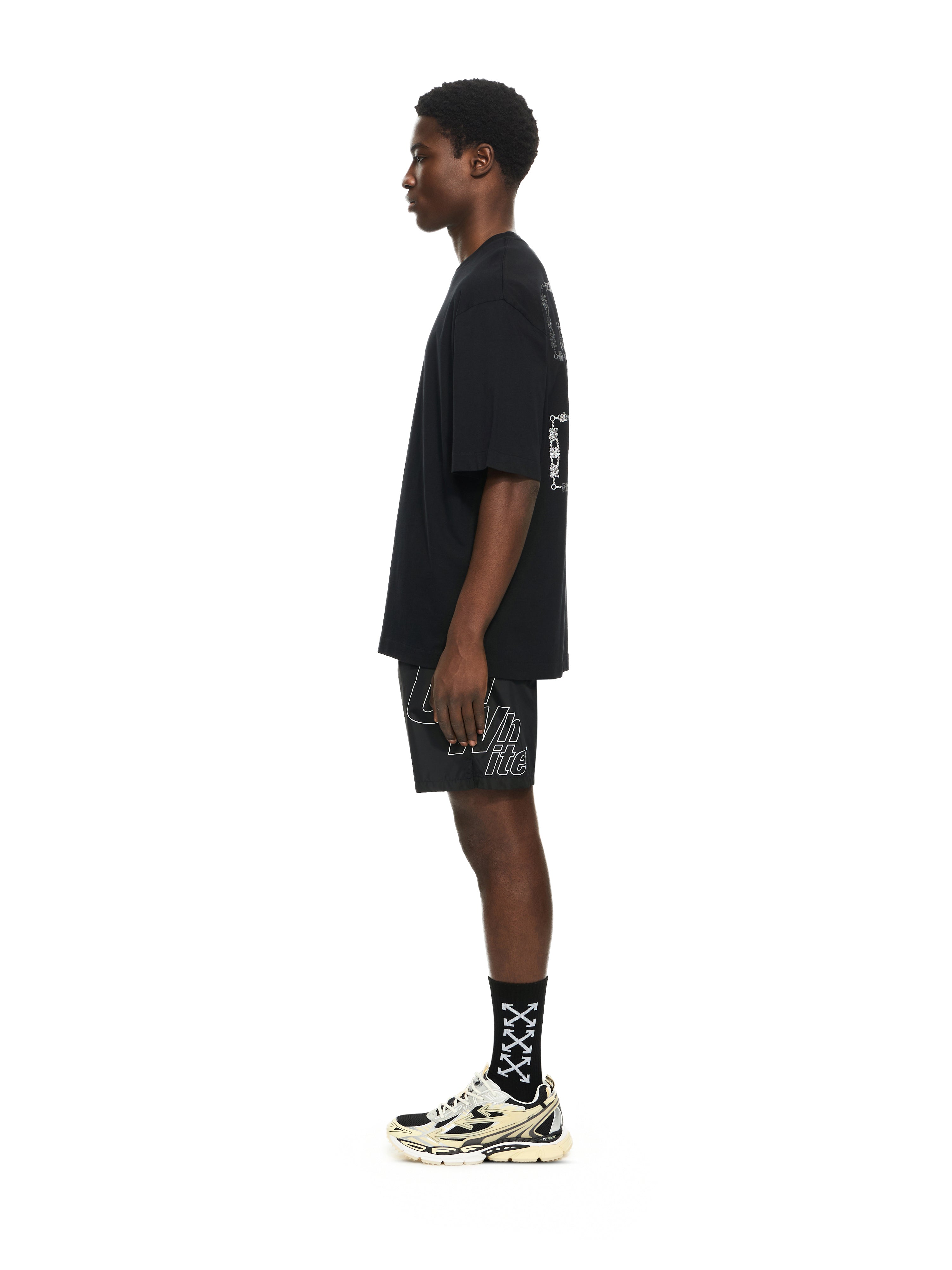 Off-White Chain Arrow Skate Tshirt Black