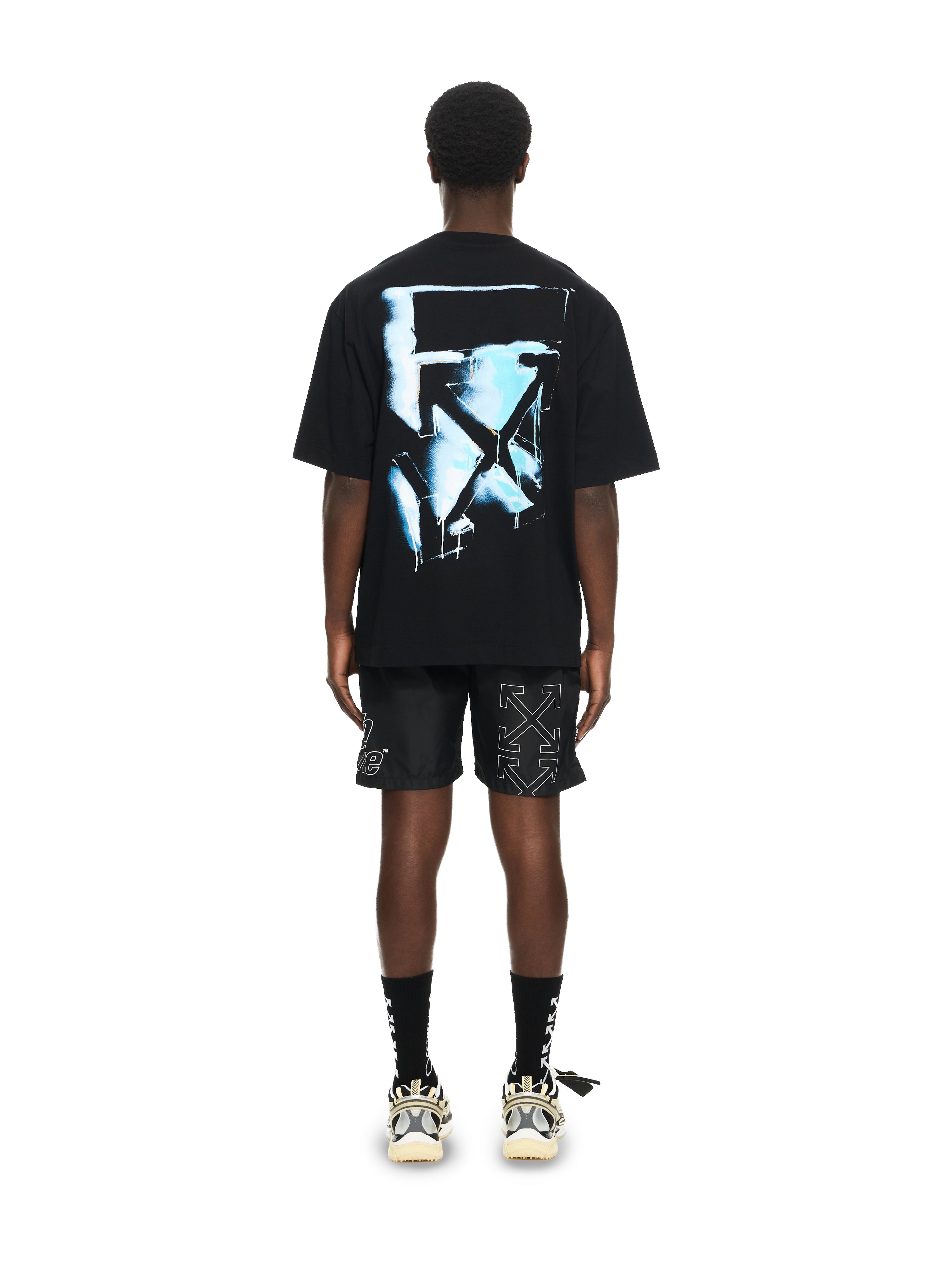 Off-White 3D Spray Arrow Skate Tshirt Black