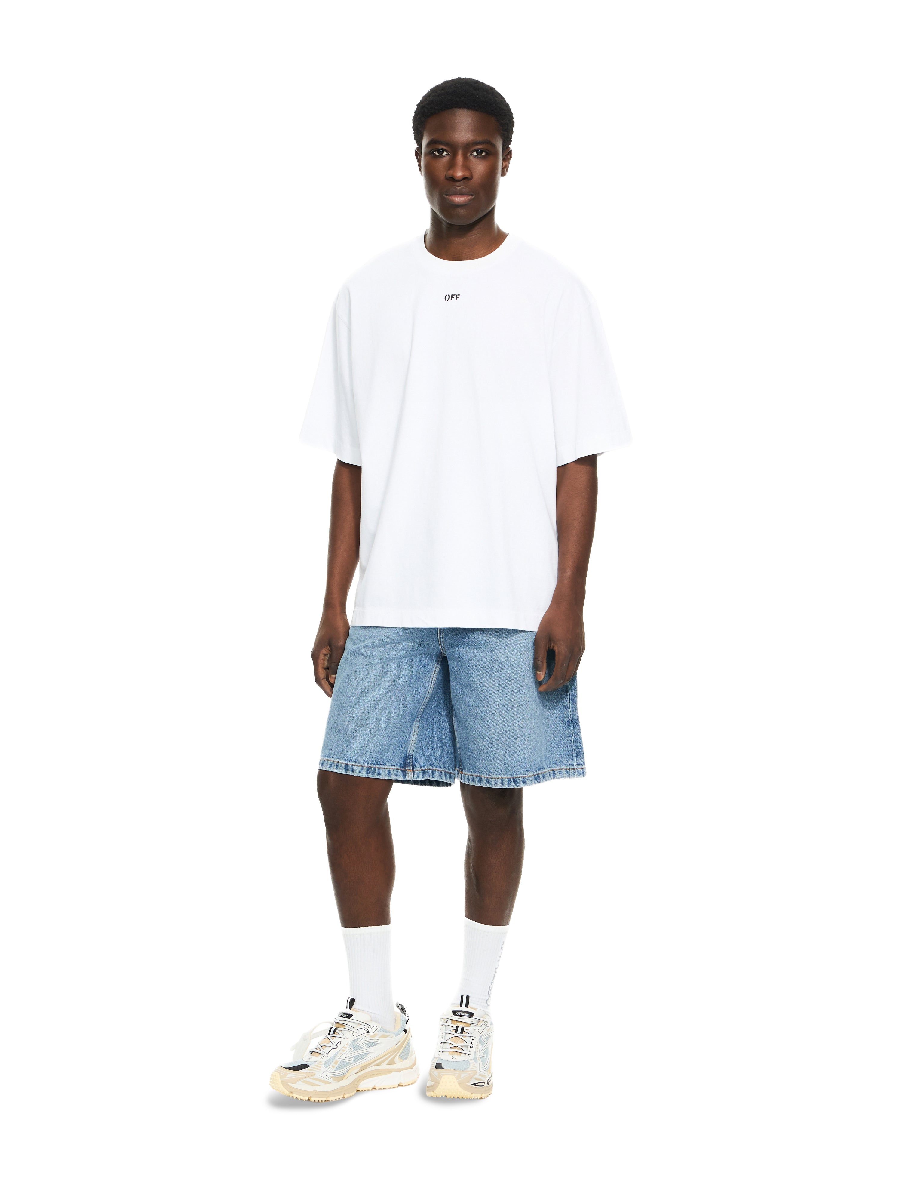 Off-White 3D Spray Arrow Skate Tshirt Black