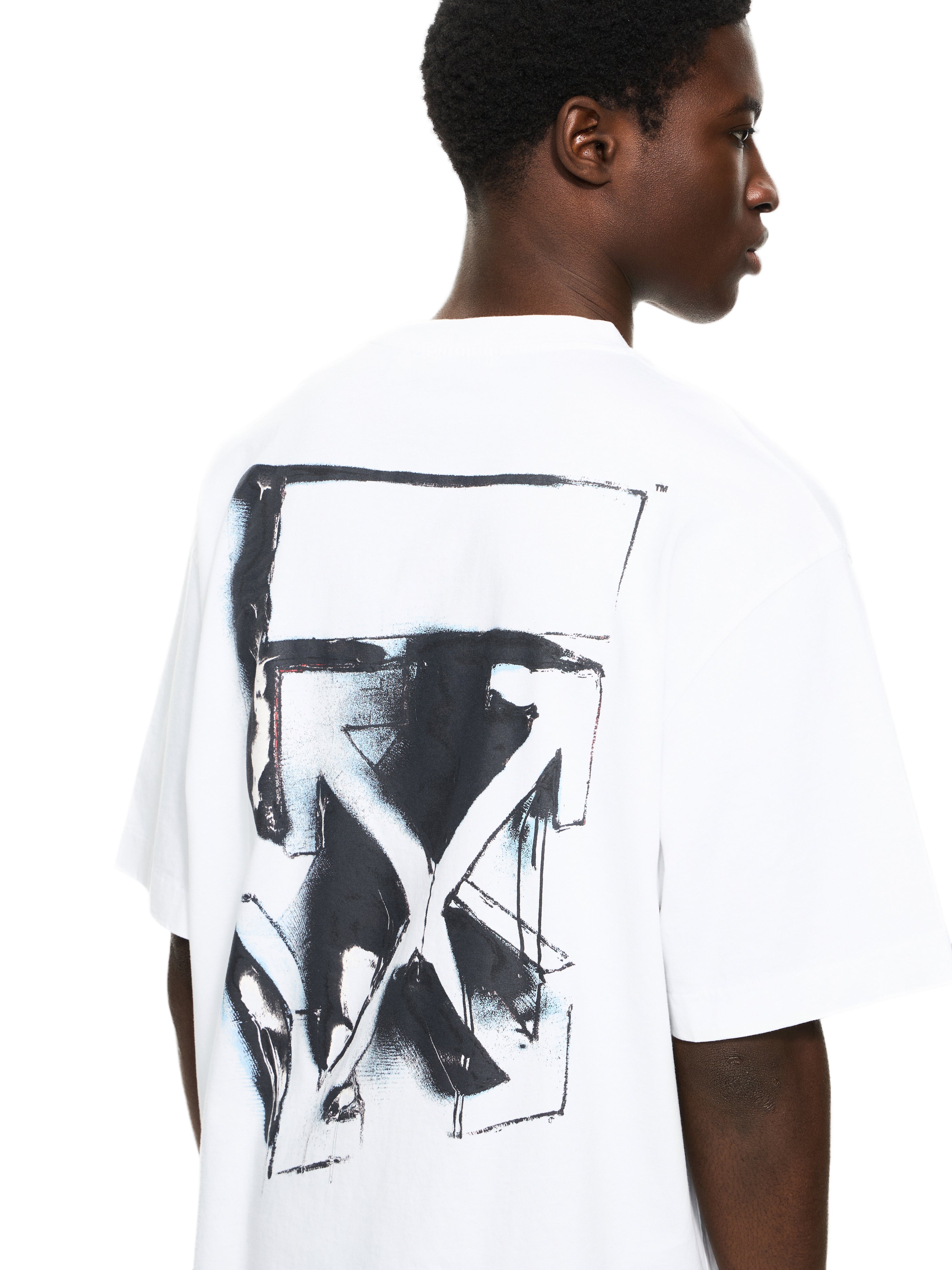 Off-White 3D Spray Arrow Skate Tshirt Black