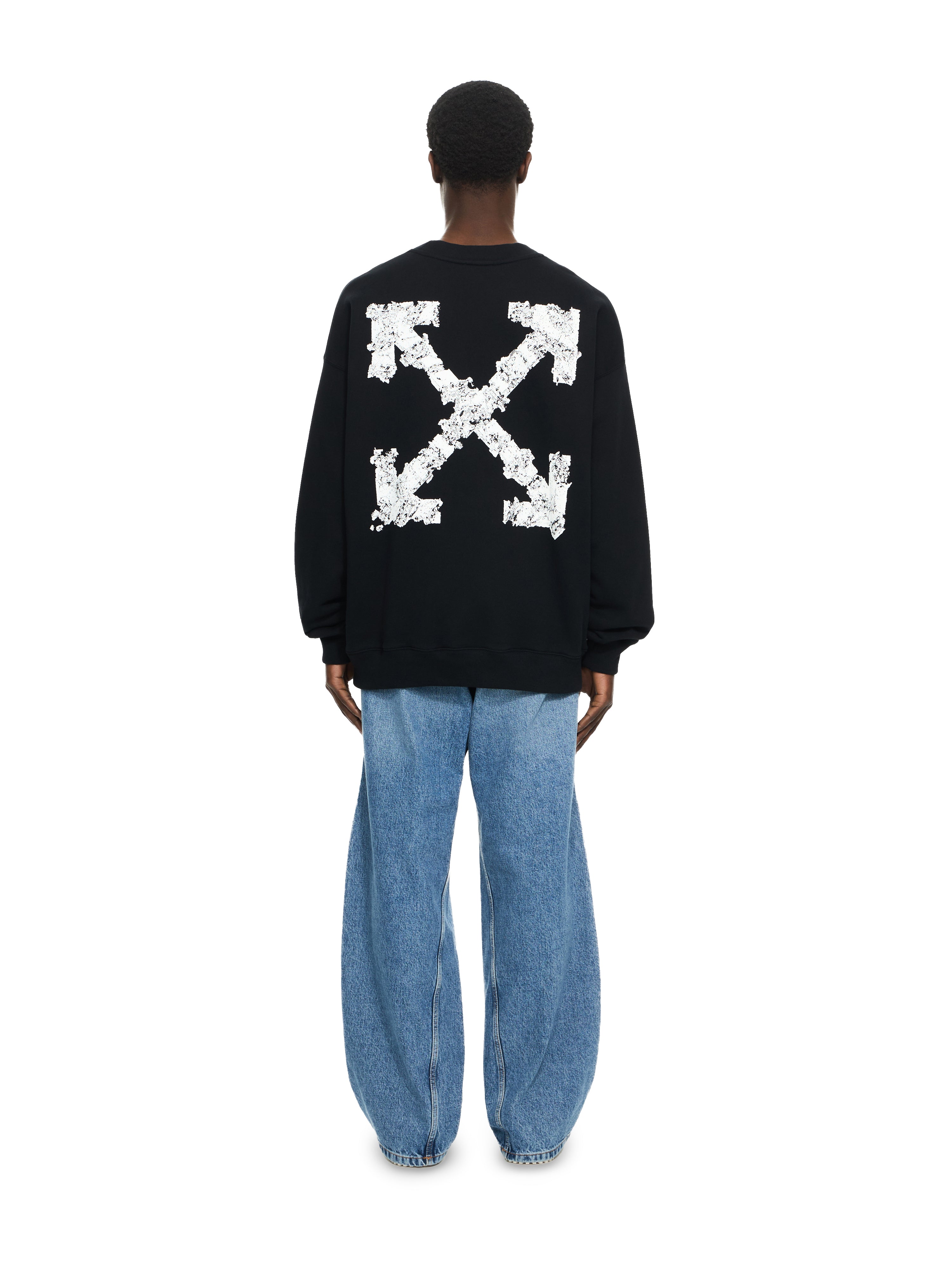 Off-White Heraldic Arrow Skate Sweatshirt Black