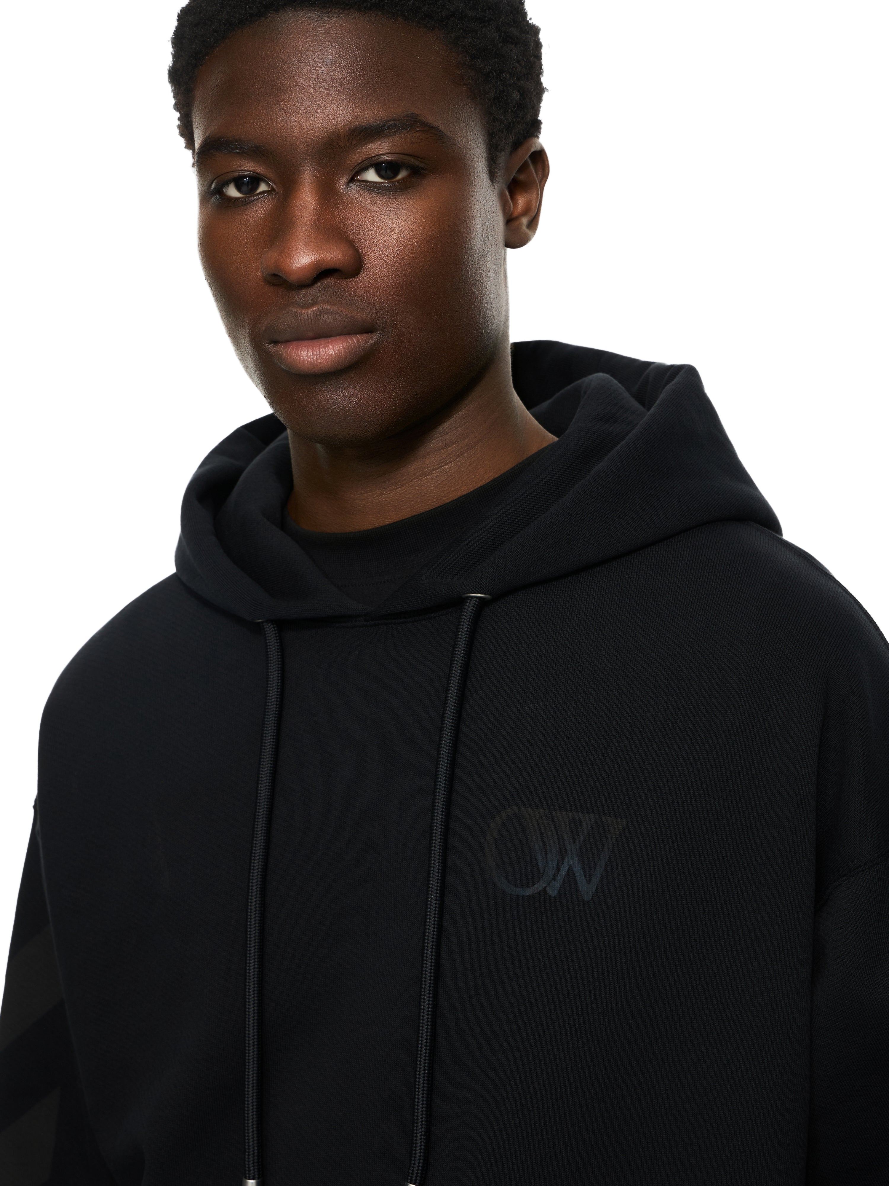 Off-White Diagonal Skate Hoodie Black