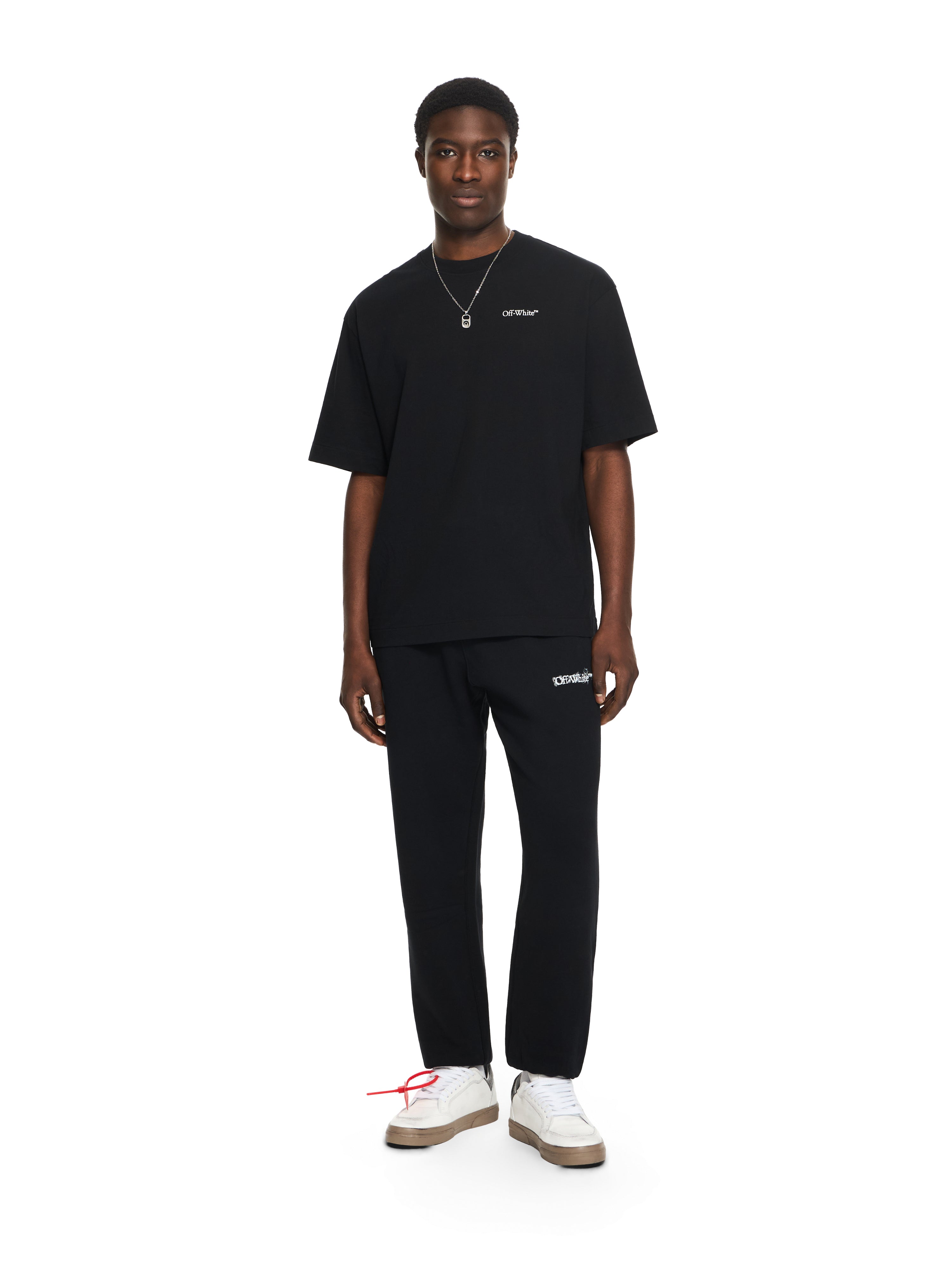 Off-White Heraldic Arrow Cuffed Sweatpant Black