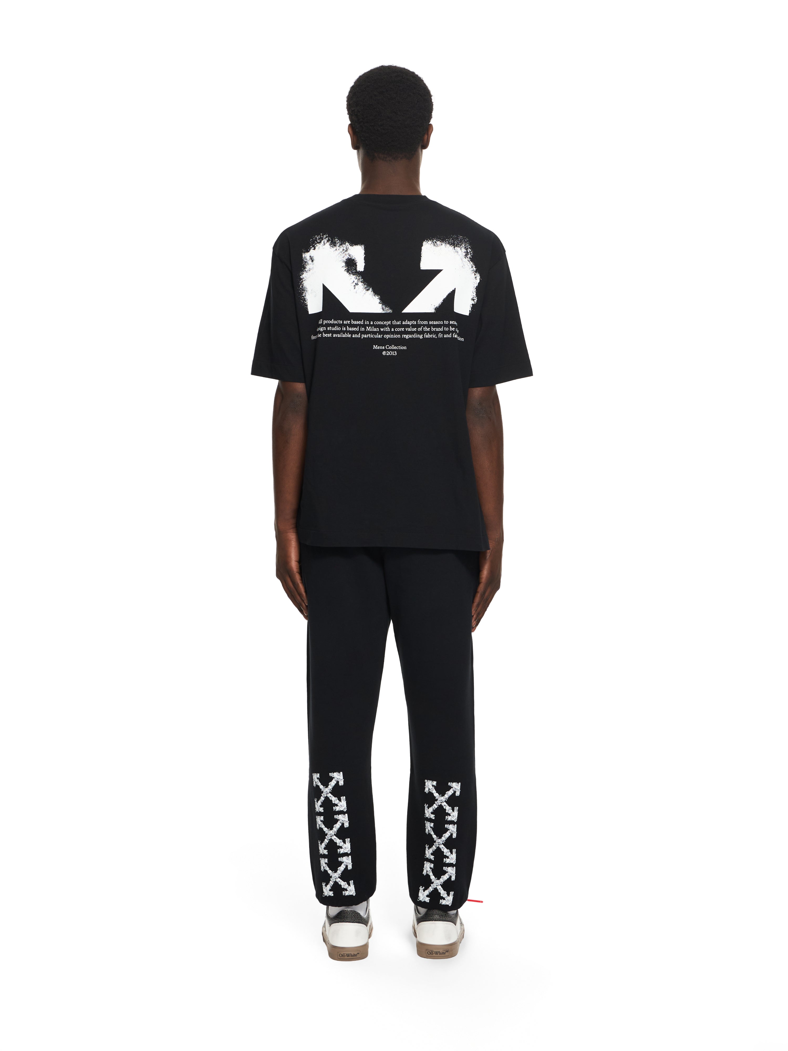 Off-White Heraldic Arrow Cuffed Sweatpant Black