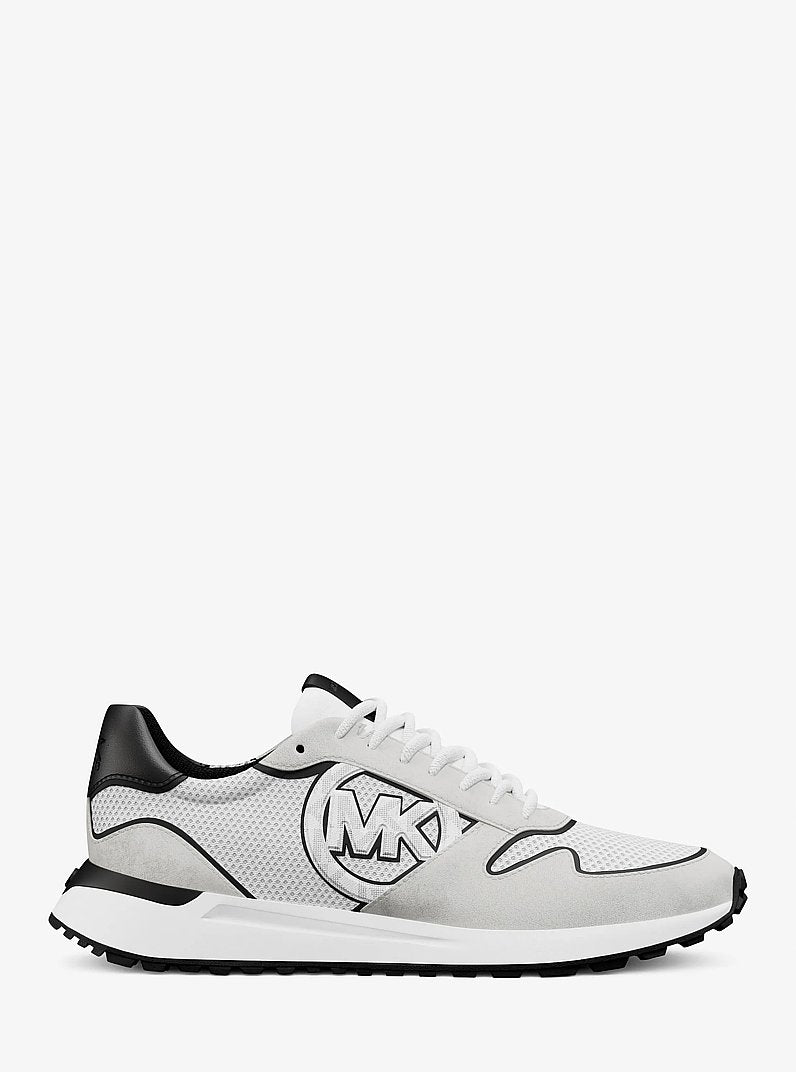 Michael Kors Dax Mixed-Media Trainer