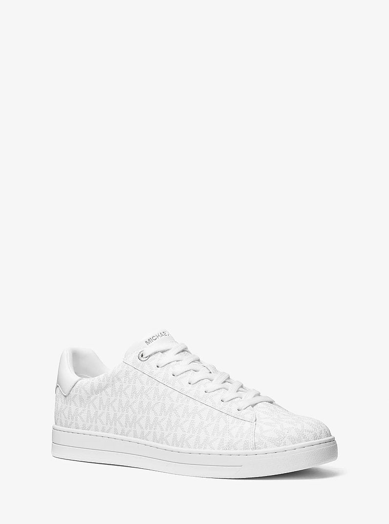 Michael Kors Jacob Signature Logo Sneaker BRIGHT WHT