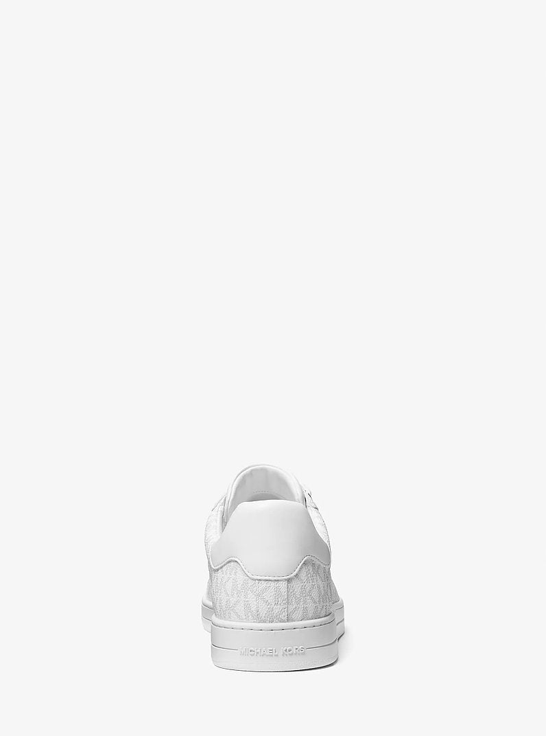 Michael Kors Jacob Signature Logo Sneaker BRIGHT WHT
