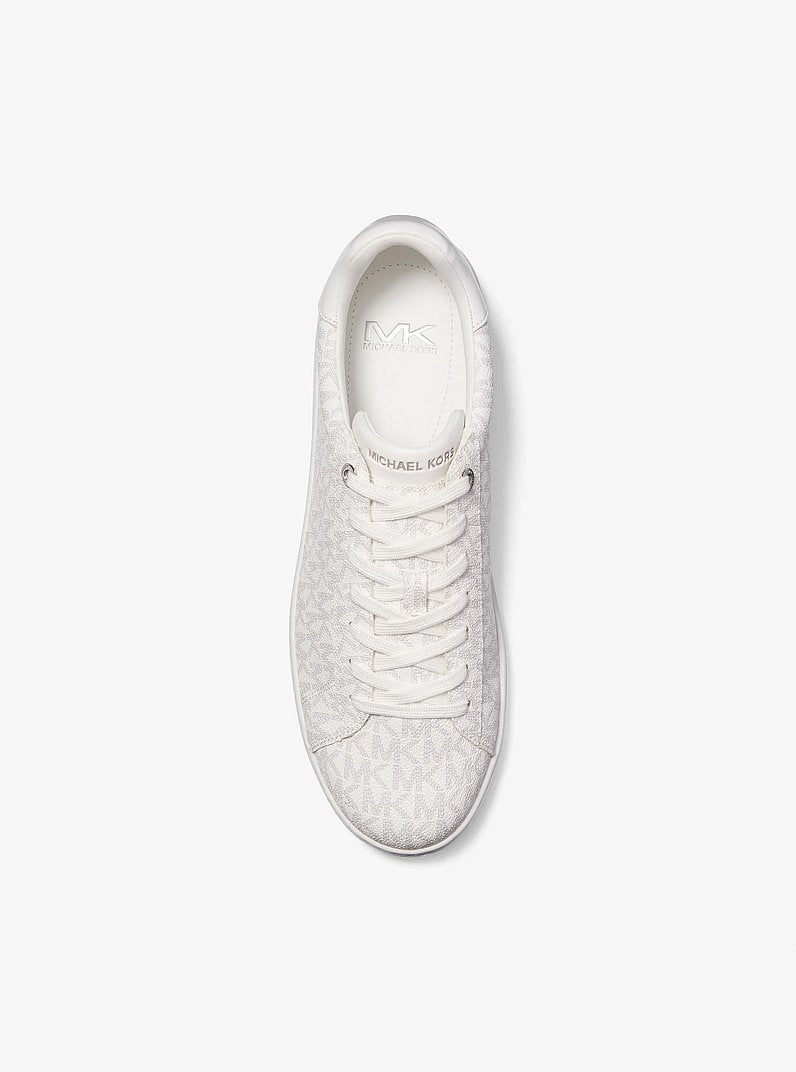 Michael Kors Jacob Signature Logo Sneaker BRIGHT WHT
