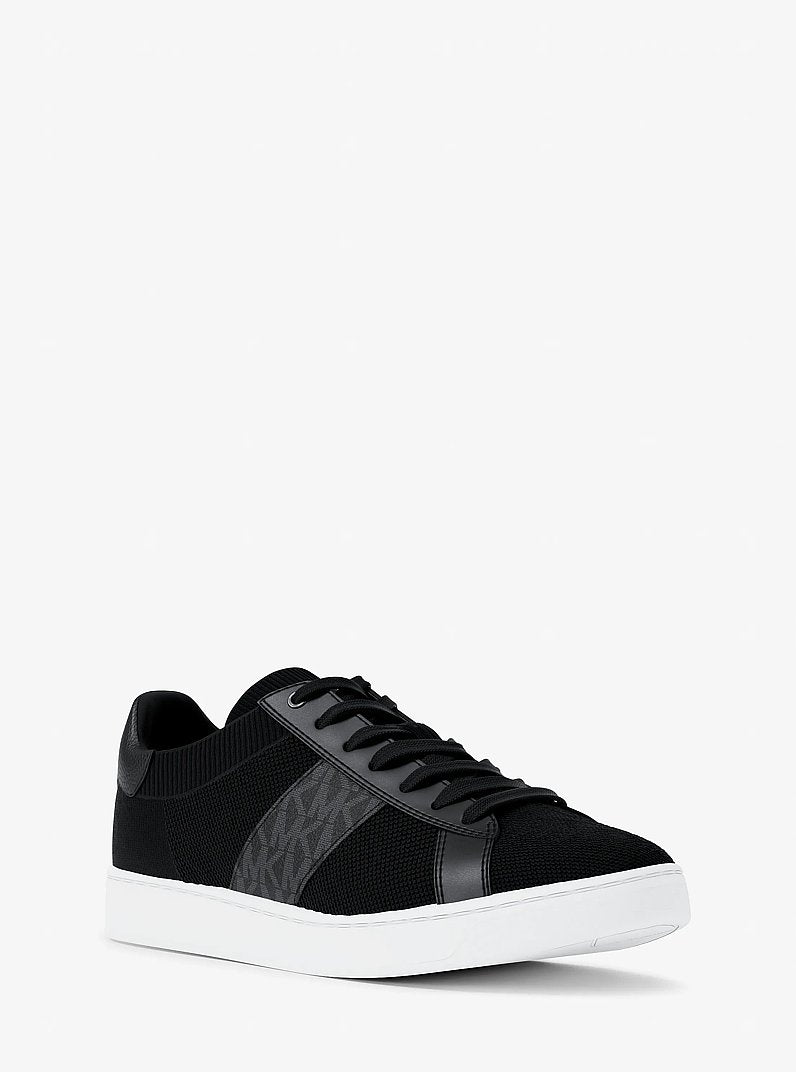 Michael Kors Jacob Mixed-Media Sneaker BLACK